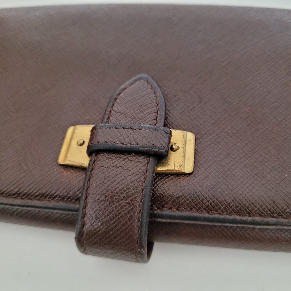Coach Gramercy Vintage Wallet Brown Bifold Leather Long Made In Italy Large - Picture 16 of 16